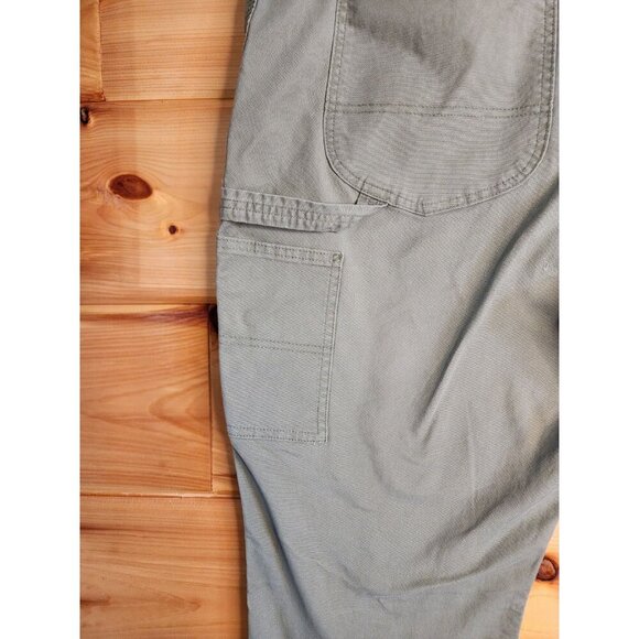 Women’s LEE Carpenter Workwear Pants Green SIZE 22 Plus Size 22 Lee Dungaree - Picture 14 of 16